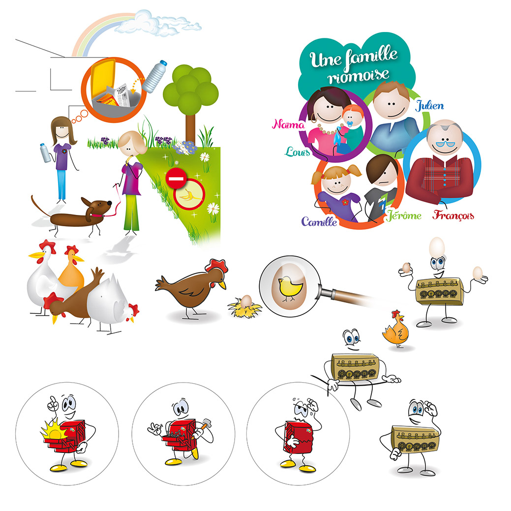 Illustration famille