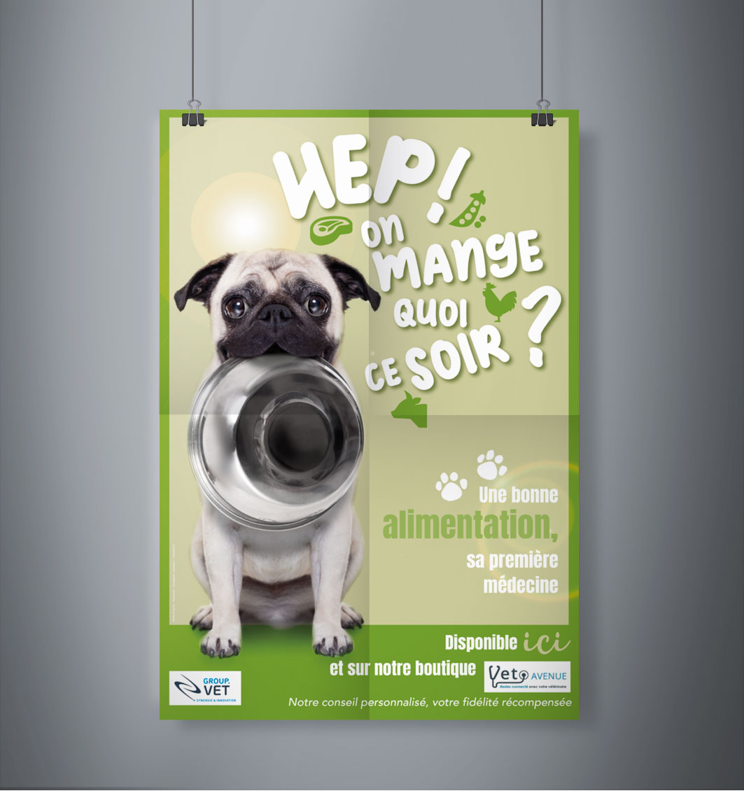 Affiche chien nutrition